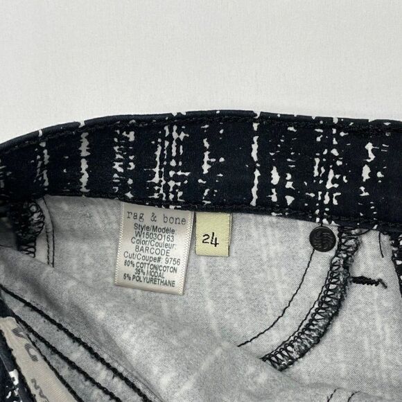 Rag & Bone Legging Barcode Print Jeans - Picture 6 of 11